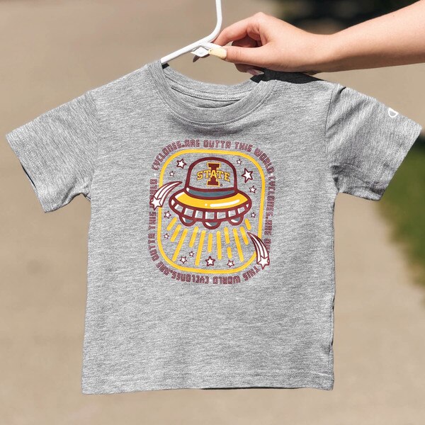 Champion Toddler I-State Alien Gray Short Sleeve T-Shirt SMU